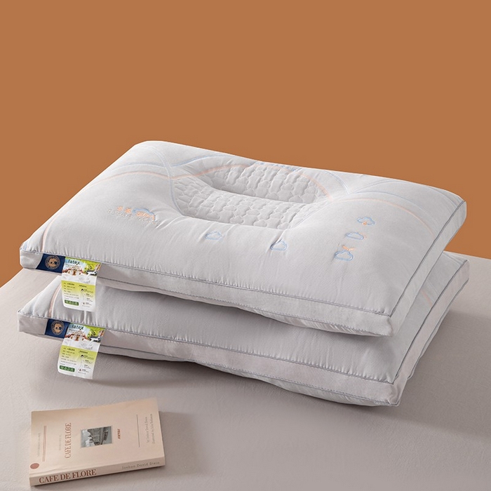 91家纺网 家纺一手货源 找家纺 雅晨枕芯 2025新款A类云感SPA枕芯酒店护颈枕头枕芯 云感SPA护颈枕-灰色 48*74cm/只