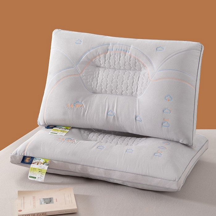 91家纺网 家纺一手货源 找家纺 雅晨枕芯 2025新款A类云感SPA枕芯酒店护颈枕头枕芯 云感SPA护颈枕-灰色 48*74cm/只