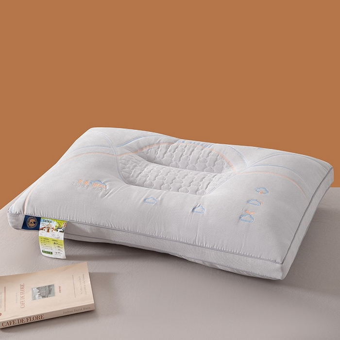 91家纺网 家纺一手货源 找家纺 雅晨枕芯 2025新款A类云感SPA枕芯酒店护颈枕头枕芯 云感SPA护颈枕-灰色 48*74cm/只