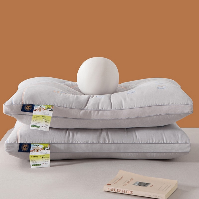 91家纺网 家纺一手货源 找家纺 雅晨枕芯 2025新款A类云感SPA枕芯酒店护颈枕头枕芯 云感SPA护颈枕-灰色 48*74cm/只