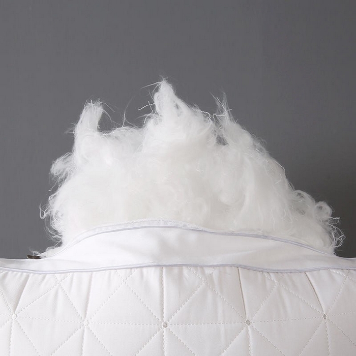 91家纺网 家纺一手货源 找家纺 雅晨枕芯 2025新款全棉绗缝乳胶枕立体护颈枕芯羽丝绒助眠枕头保健功能枕 全棉乳胶功能枕-白色 48*74cm/只