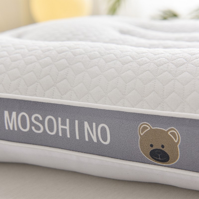 91家纺网 家纺一手货源 找家纺 雅晨枕芯 2025新款枕芯针织卡通小熊亲子组合枕儿童学生成人枕定型护颈枕枕枕头枕芯 顽皮熊亲子组合枕40x60cm学生枕 一只