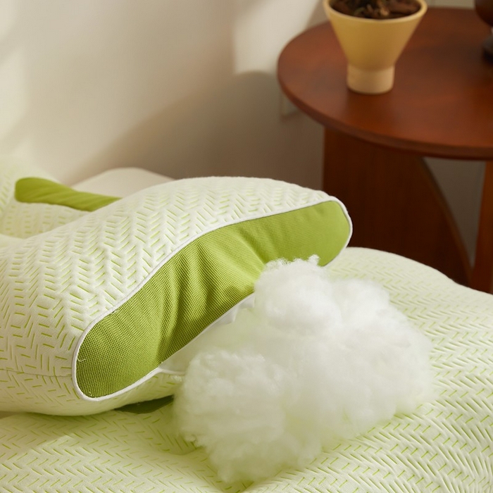 91家纺网 家纺一手货源 找家纺 （总）雅晨枕芯 2025新款针织棉SPA竹炭抑菌护颈枕牵引枕枕头枕芯