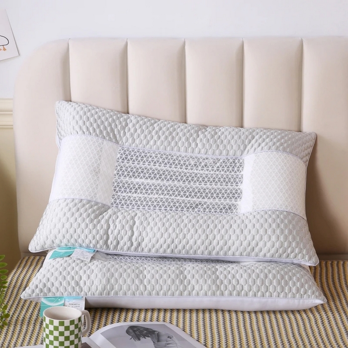 （总）雅晨枕芯 2025新款3D凉豆豆护颈椎枕头酒店助睡眠决明子枕芯感豆豆低枕枕头枕芯