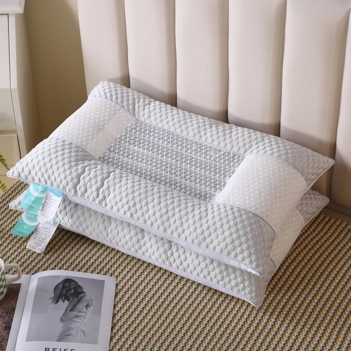 91家纺网 家纺一手货源 找家纺 （总）雅晨枕芯 2025新款3D凉豆豆护颈椎枕头酒店助睡眠决明子枕芯感豆豆低枕枕头枕芯