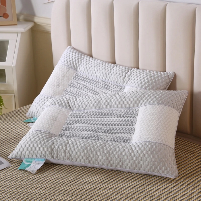 91家纺网 家纺一手货源 找家纺 （总）雅晨枕芯 2025新款3D凉豆豆护颈椎枕头酒店助睡眠决明子枕芯感豆豆低枕枕头枕芯