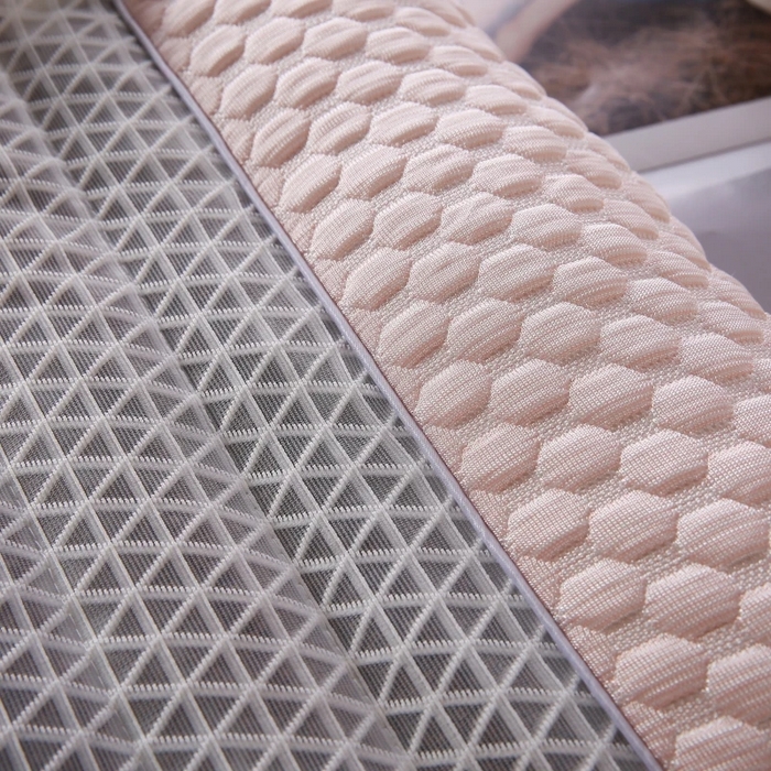 91家纺网 家纺一手货源 找家纺 雅晨枕芯 2025新款3D凉豆豆护颈椎枕头酒店助睡眠决明子枕芯感豆豆低枕枕头枕芯 粉色 48*74cm/只