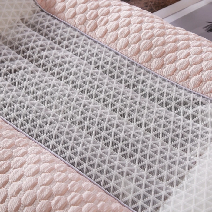 91家纺网 家纺一手货源 找家纺 雅晨枕芯 2025新款3D凉豆豆护颈椎枕头酒店助睡眠决明子枕芯感豆豆低枕枕头枕芯 粉色 48*74cm/只