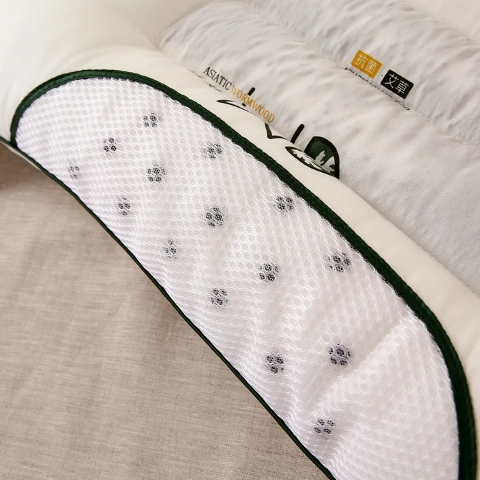 91家纺网 家纺一手货源 找家纺 （总）雅晨枕芯 2025新款艾草抗菌决明子磁疗定型护颈枕枕头枕芯