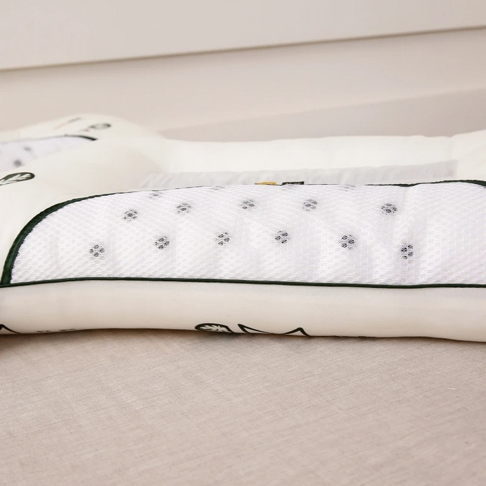 91家纺网 家纺一手货源 找家纺 雅晨枕芯 2025新款艾草抗菌决明子磁疗定型护颈枕枕头枕芯 米白-中枕 48*74cm/只