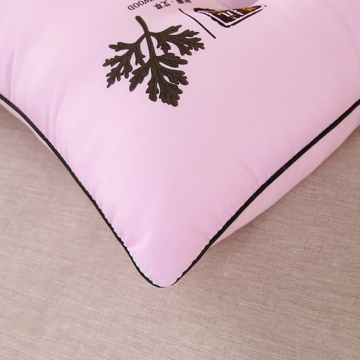 91家纺网 家纺一手货源 找家纺 雅晨枕芯 2025新款艾草抗菌决明子磁疗定型护颈枕枕头枕芯 粉色-低枕 48*74cm/只