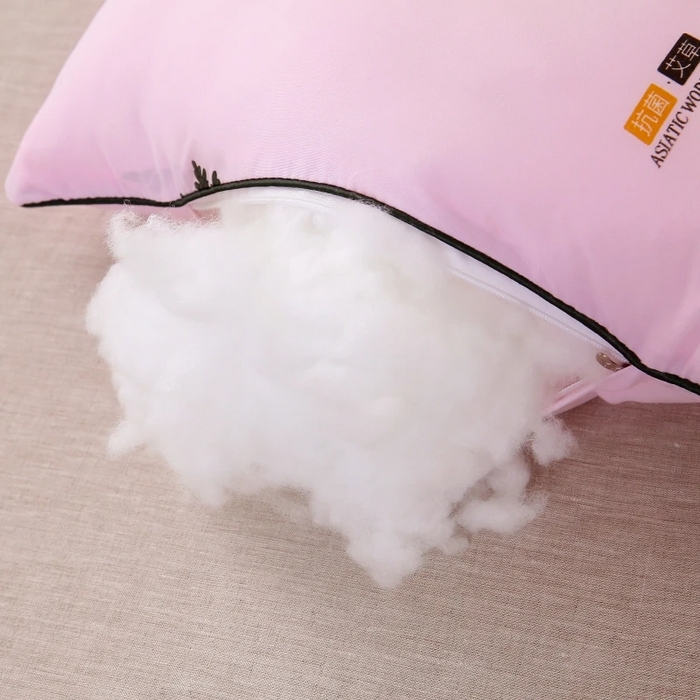 91家纺网 家纺一手货源 找家纺 雅晨枕芯 2025新款艾草抗菌决明子磁疗定型护颈枕枕头枕芯 粉色-高枕 48*74cm/只