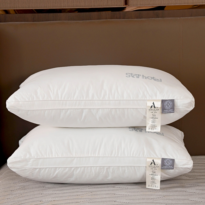 （总）雅晨枕芯 2025新款全棉纯棉A类星级酒店枕芯枕头母婴羽丝枕头单人宿舍枕