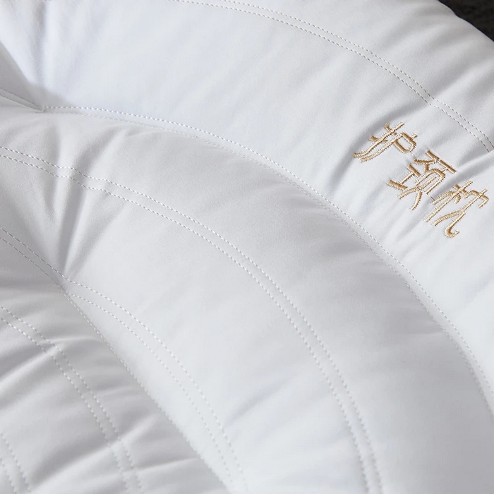 91家纺网 家纺一手货源 找家纺 雅晨枕芯 2025新款全棉纯棉保健护颈枕枕头枕芯 全棉保健护颈枕时尚蓝 48*74cm/只