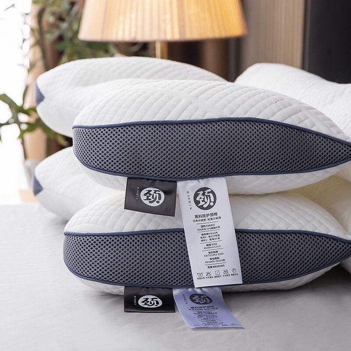 91家纺网 家纺一手货源 找家纺 （总）雅晨枕芯 2025新款柔软枕芯二代反牵引护颈枕针织护颈羽丝绒枕头枕芯