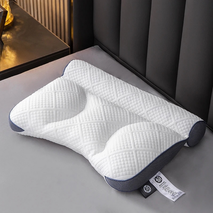 91家纺网 家纺一手货源 找家纺 雅晨枕芯 2025新款柔软枕芯二代反牵引护颈枕针织护颈羽丝绒枕头枕芯 黑色 40x58cm/只