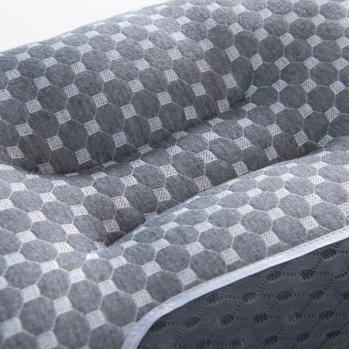 91家纺网 家纺一手货源 找家纺 （总）雅晨枕芯 2025新款水立方针织黑豆豆色分区spa枕枕头枕芯