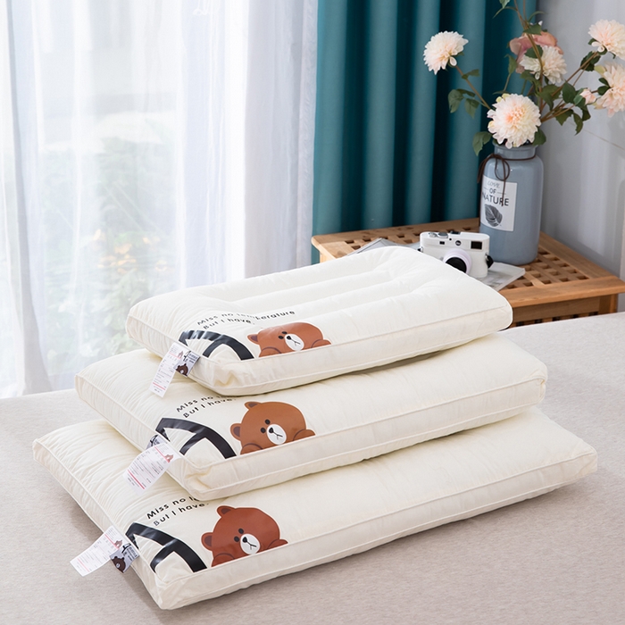 91家纺网 家纺一手货源 找家纺 （总）雅晨枕芯 2025新款枕芯A类无荧光全棉A+熊儿童酒店低枕头枕芯