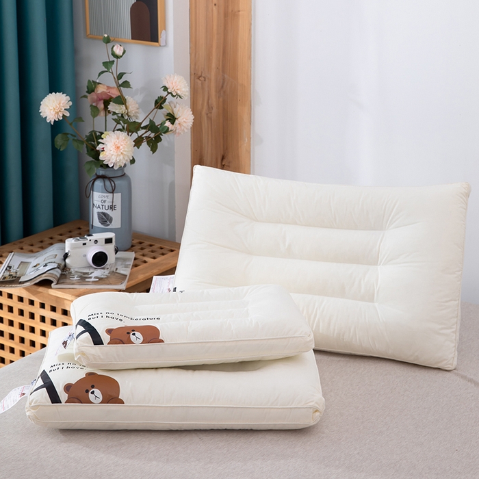 91家纺网 家纺一手货源 找家纺 （总）雅晨枕芯 2025新款枕芯A类无荧光全棉A+熊儿童酒店低枕头枕芯