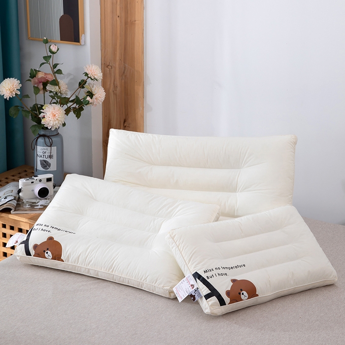 91家纺网 家纺一手货源 找家纺 （总）雅晨枕芯 2025新款枕芯A类无荧光全棉A+熊儿童酒店低枕头枕芯