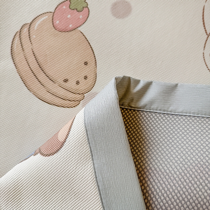 91家纺网 家纺一手货源 找家纺 安哆啦家纺 2025新款A类小清新卡通学生季宿舍床儿童用冰藤凉席席子两件套 冰藤席-蛋糕小熊