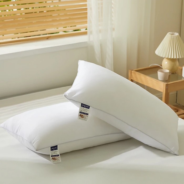 91家纺网 家纺一手货源 找家纺 （总）雅晨枕芯 2025新款纯白磨毛酒店枕跑量引流特价赠品枕头芯