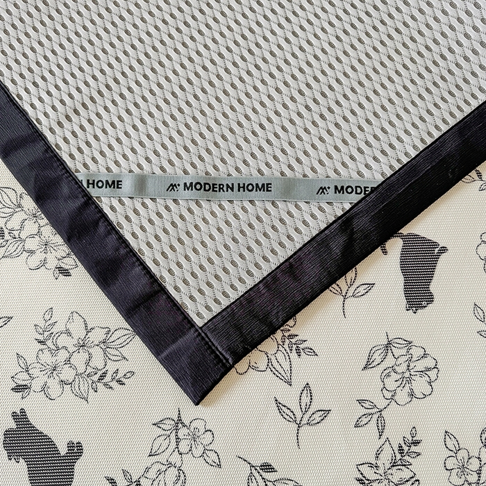 91家纺网 家纺一手货源 找家纺 安哆啦家纺 2025新款A类小清新卡通学生季宿舍床儿童用冰藤凉席席子两件套 冰藤席-猫先生