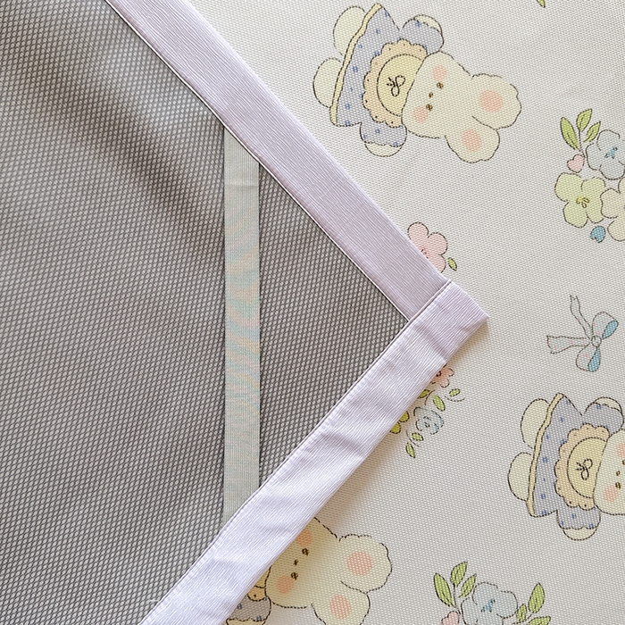 91家纺网 家纺一手货源 找家纺 安哆啦家纺 2025新款A类小清新卡通学生季宿舍床儿童用冰藤凉席席子两件套 冰藤席-萌小兔