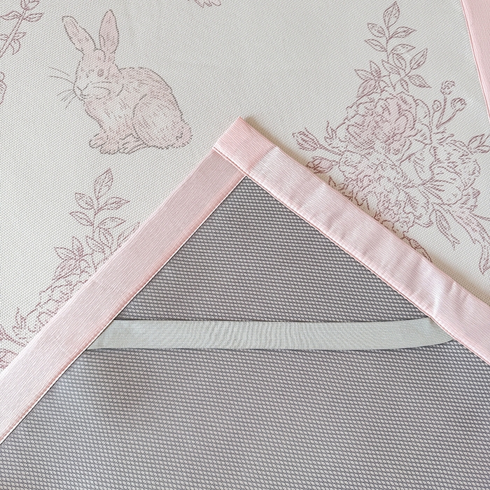 91家纺网 家纺一手货源 找家纺 安哆啦家纺 2025新款A类小清新卡通学生季宿舍床儿童用冰藤凉席席子两件套 冰藤席-免小姐的花