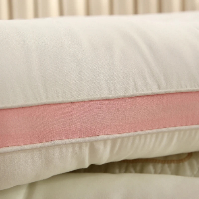 91家纺网 家纺一手货源 找家纺 雅晨枕芯 2025新款驼绒蛋白舒睡成人学生颈椎枕护颈羽丝绒枕头枕芯 粉色 48x74cm/只低枕