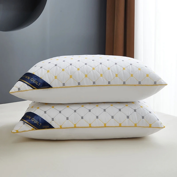 雅晨枕芯 2025新款满天星双边立体枕头枕芯 双边立体-白色-低枕（700g） 48x74cm/只