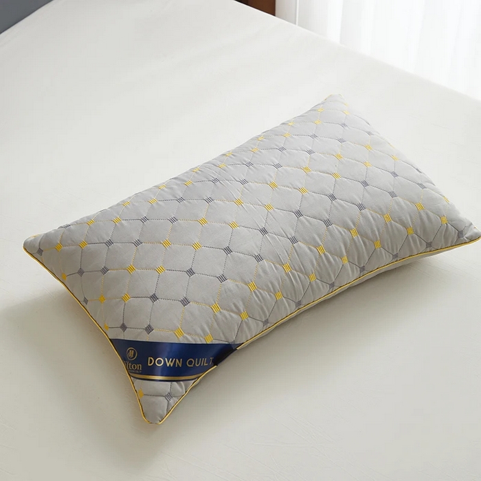 91家纺网 家纺一手货源 找家纺 雅晨枕芯 2025新款满天星双边立体枕头枕芯 双边立体-灰色-中枕（800g） 48x74cm/只