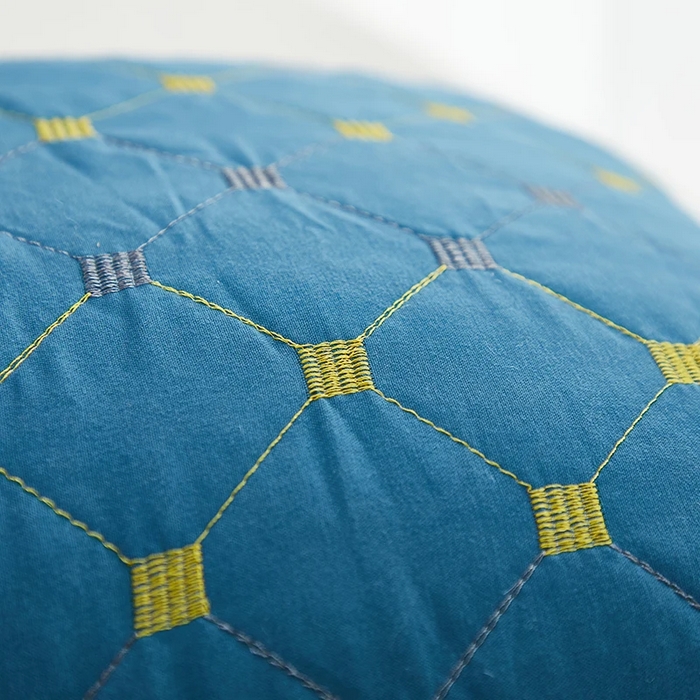 91家纺网 家纺一手货源 找家纺 雅晨枕芯 2025新款满天星双边立体枕头枕芯 双边立体-蓝色-低枕（700g） 48x74cm/只