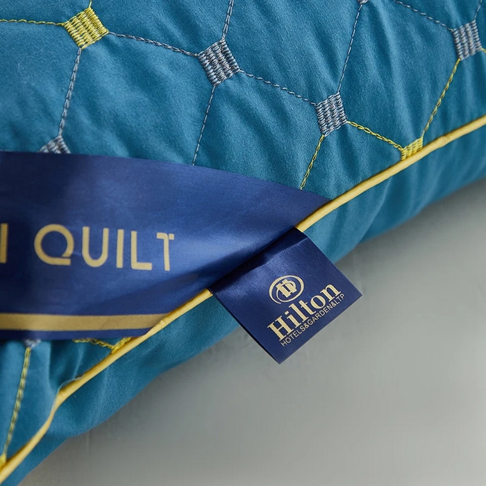 91家纺网 家纺一手货源 找家纺 雅晨枕芯 2025新款满天星双边立体枕头枕芯 双边立体-蓝色-中枕（800g） 48x74cm/只