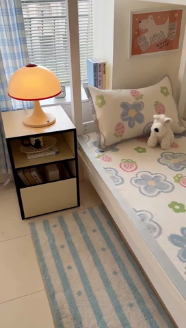 91家纺网 家纺一手货源 找家纺 （总）安哆啦家纺 2025新款A类小清新卡通学生季宿舍床儿童用冰藤凉席席子两件套