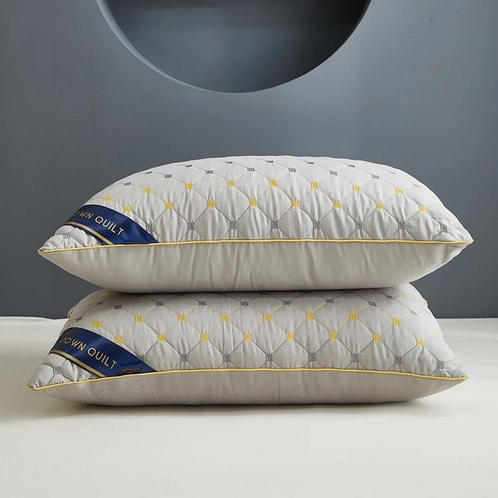 91家纺网 家纺一手货源 找家纺 雅晨枕芯 2025新款满天星单边枕头枕芯 单边-灰色--低枕（500g） 48x74cm/只