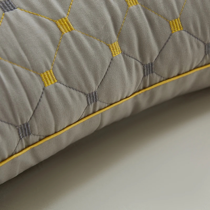 91家纺网 家纺一手货源 找家纺 雅晨枕芯 2025新款满天星单边枕头枕芯 单边-灰色-高枕（800g） 48x74cm/只