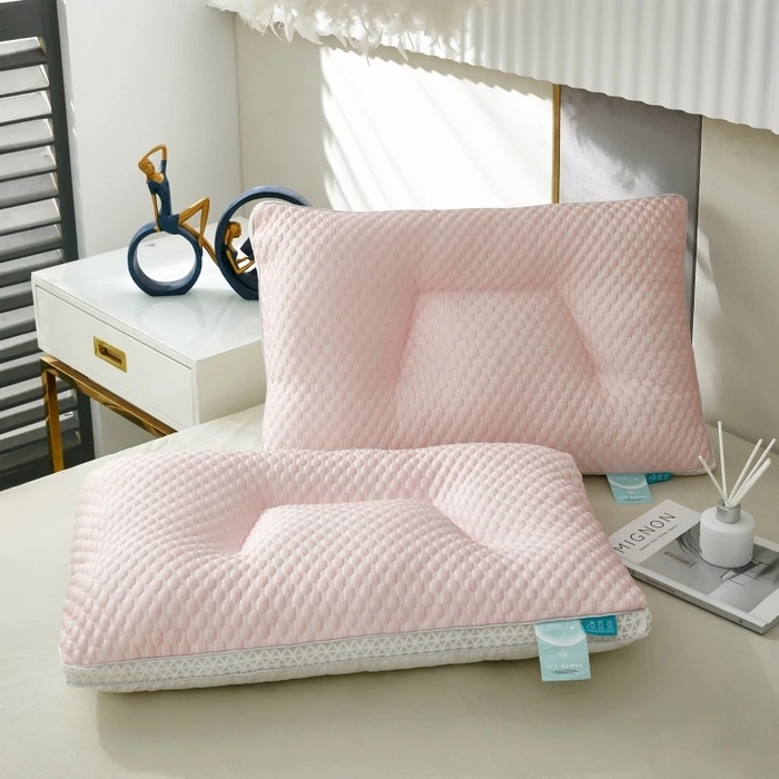 91家纺网 家纺一手货源 找家纺 （总）雅晨枕芯 2025新款夏季天冰丝凉感冰豆豆护颈按摩枕头枕芯