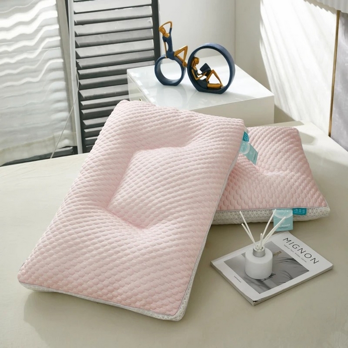 91家纺网 家纺一手货源 找家纺 （总）雅晨枕芯 2025新款夏季天冰丝凉感冰豆豆护颈按摩枕头枕芯