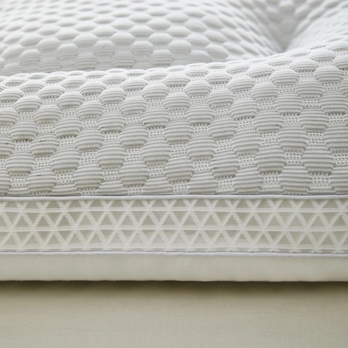 91家纺网 家纺一手货源 找家纺 雅晨枕芯 2025新款夏季天冰丝凉感冰豆豆护颈按摩枕头枕芯 凉感护颈枕 灰色 48x74cm/只