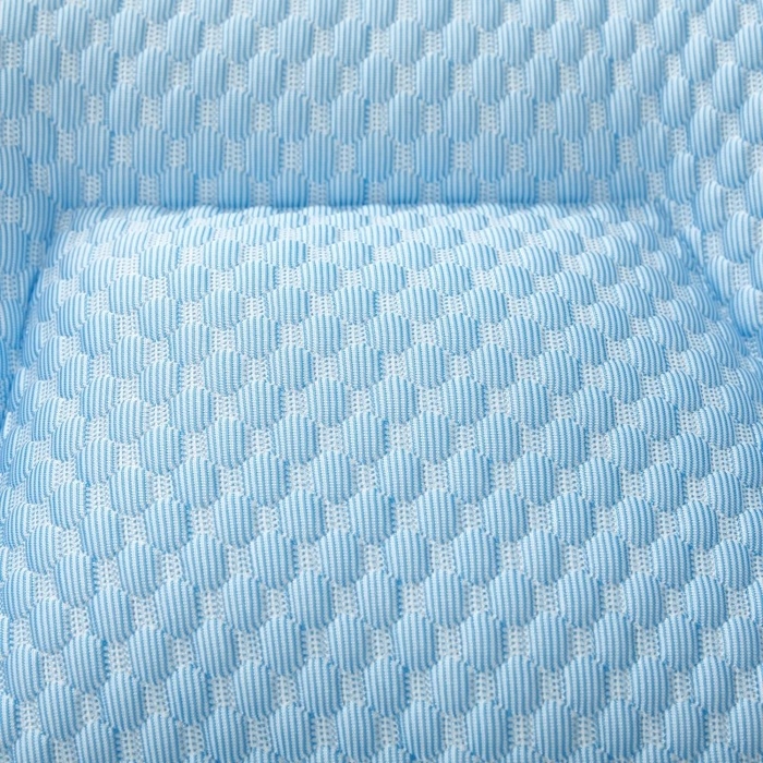 91家纺网 家纺一手货源 找家纺 雅晨枕芯 2025新款夏季天冰丝凉感冰豆豆护颈按摩枕头枕芯 凉感护颈枕 蓝色 48x74cm/只