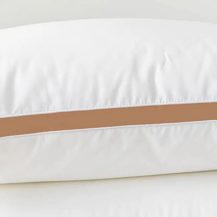 91家纺网 家纺一手货源 找家纺 雅晨枕芯 2025新款DC酒店磨毛羽丝绒枕芯枕头 高级金--低枕 48*74cm/只