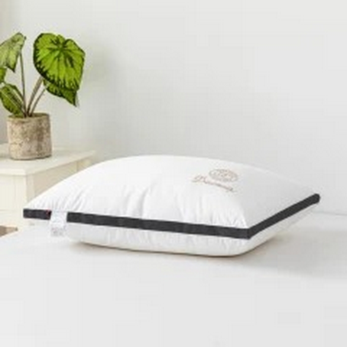 91家纺网 家纺一手货源 找家纺 雅晨枕芯 2025新款DC酒店磨毛羽丝绒枕芯枕头 高级黑--低枕 48*74cm/只