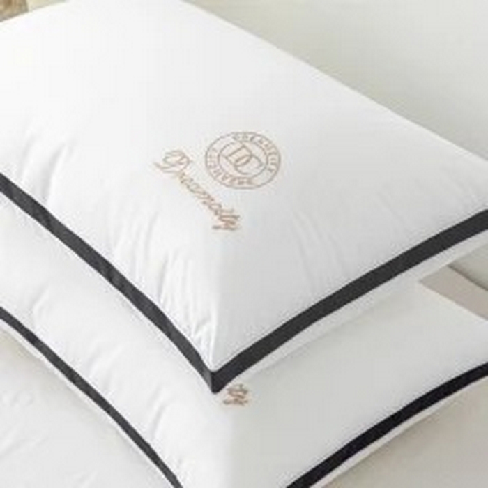 91家纺网 家纺一手货源 找家纺 雅晨枕芯 2025新款DC酒店磨毛羽丝绒枕芯枕头 高级黑--低枕 48*74cm/只