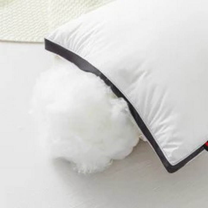 91家纺网 家纺一手货源 找家纺 雅晨枕芯 2025新款DC酒店磨毛羽丝绒枕芯枕头 高级黑--高枕 48*74cm/只