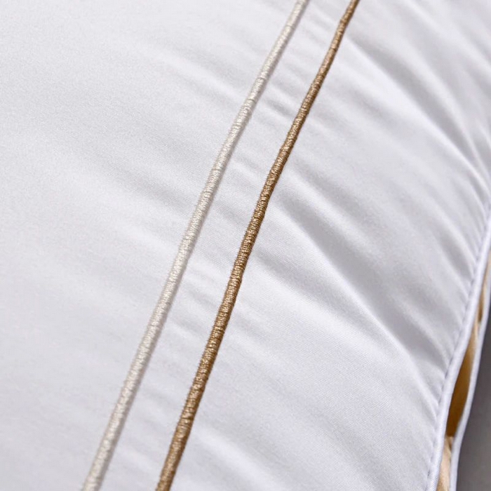 91家纺网 家纺一手货源 找家纺 （总）雅晨枕芯 2025新款热款立体枕头枕芯金边蓝边羽丝绒枕