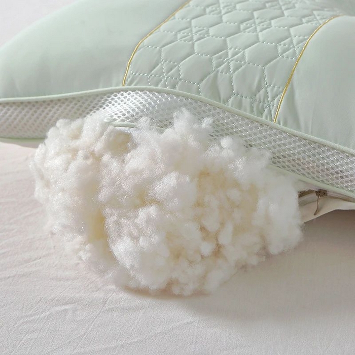 91家纺网 家纺一手货源 找家纺 雅晨枕芯 2025新款夏季凉感冰丝乳胶护颈椎枕头家用定型保健枕头枕芯 冰丝乳胶-浅绿 48x74cm/只中枕