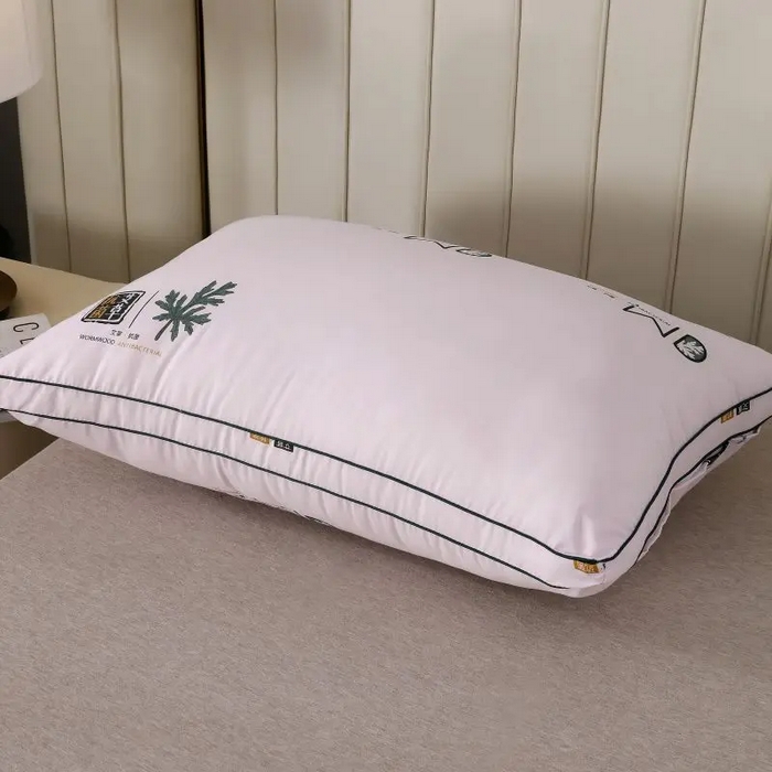 91家纺网 家纺一手货源 找家纺 雅晨枕芯 2025新款直播热品艾草枕头艾草驱蚊枕芯立体艾草抗菌枕头枕芯 双边立体艾草粉 48x74cm/只低枕600g