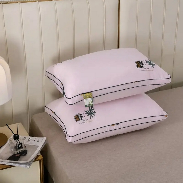 91家纺网 家纺一手货源 找家纺 雅晨枕芯 2025新款直播热品艾草枕头艾草驱蚊枕芯立体艾草抗菌枕头枕芯 双边立体艾草粉 48x74cm/只低枕600g