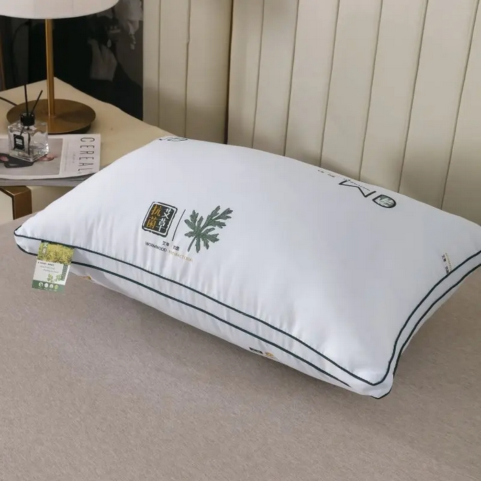 雅晨枕芯 2025新款直播热品艾草枕头艾草驱蚊枕芯立体艾草抗菌枕头枕芯 双边立体艾草蓝 48x74cm/只中枕700g